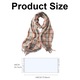 Esarfa pentru femei, multicolor, 68x180cm, material poliester