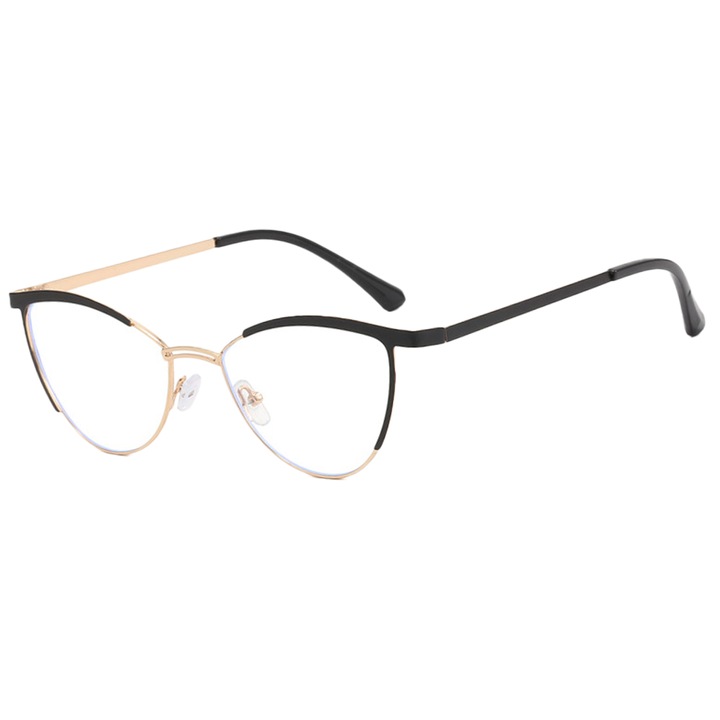 Ochelari de vedere HERUSI cat eye retro negru 14x4.4x14.4cm