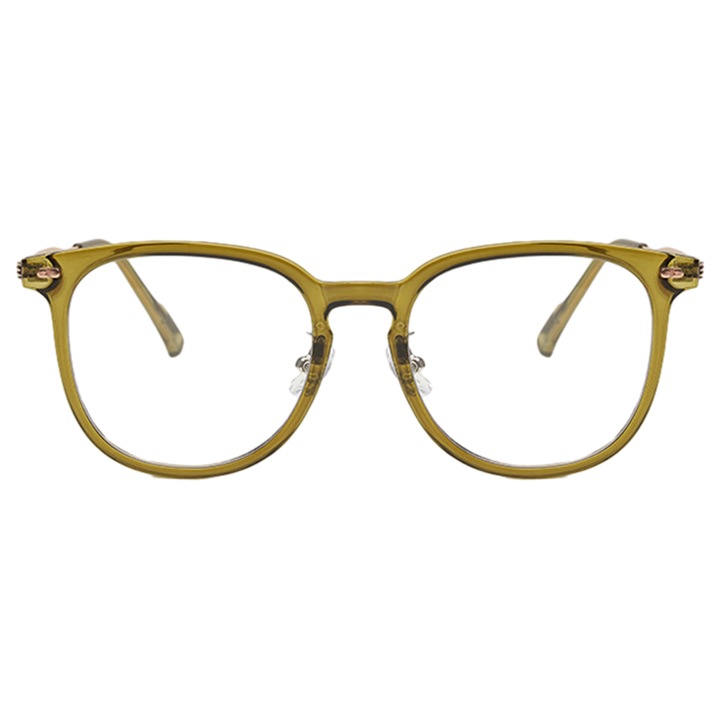 Ochelari de vedere HERUSI, rama metalica, anti-lumina albastra, verde, 14.2x4.6x14.3cm
