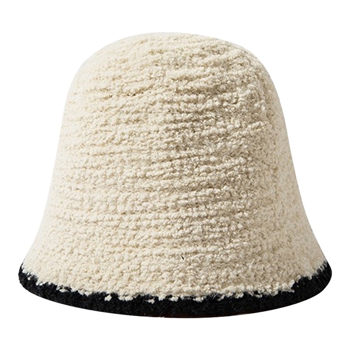 Téli gyapjúsapka, Jormftte, krém-fehér, elegáns és meleg