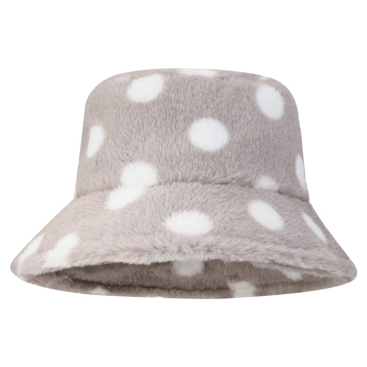 Téli műszőrme sapka, Jormftte, elegáns stílus, meleg, szürke