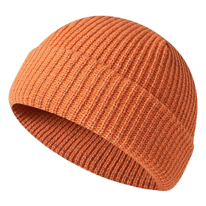 Téli sapka férfiaknak, nőknek, dupla rétegű, ajándékok férfiaknak, Valentin-nap nőknek, narancssárga