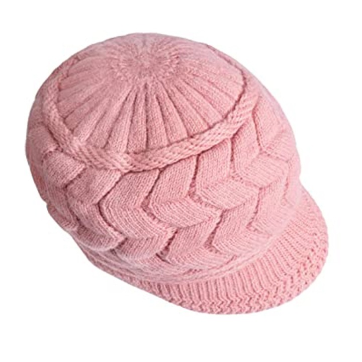 BGHYHYHI női téli sapka, gyapjú, egyedi kivitel, pánttal, 18-5,5 cm