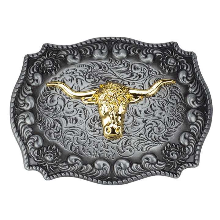 Тока за колан, QttvbTna, Сребрист, 8,4x6,2 см