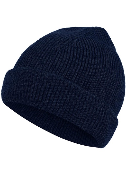 Дамска шапка QttvbTna, Вълна, Синя, Един размер