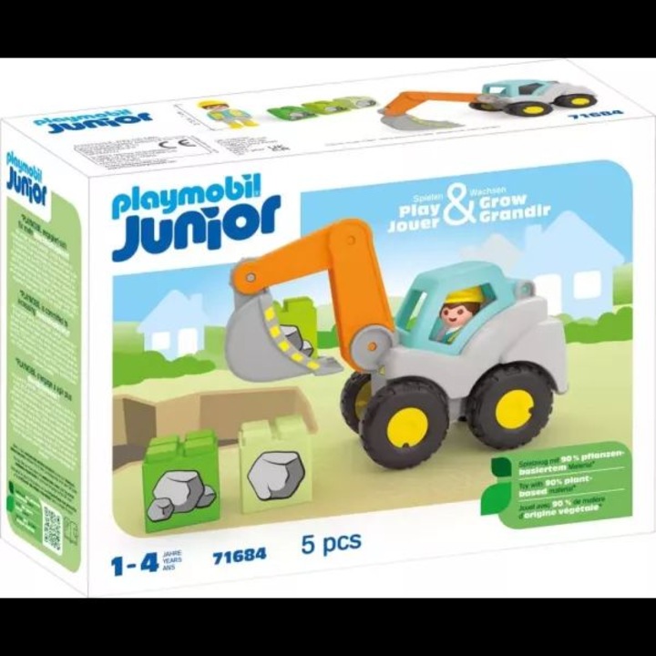 Playmobil Junior - Excavator cu brat mobil
