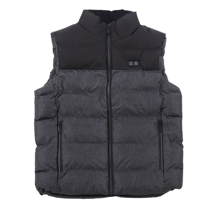 Vestă de încălzire electrică Enforose, 15 zone, control dublu, comutator digital, confortabilă, ușoară, siguranță ridicată