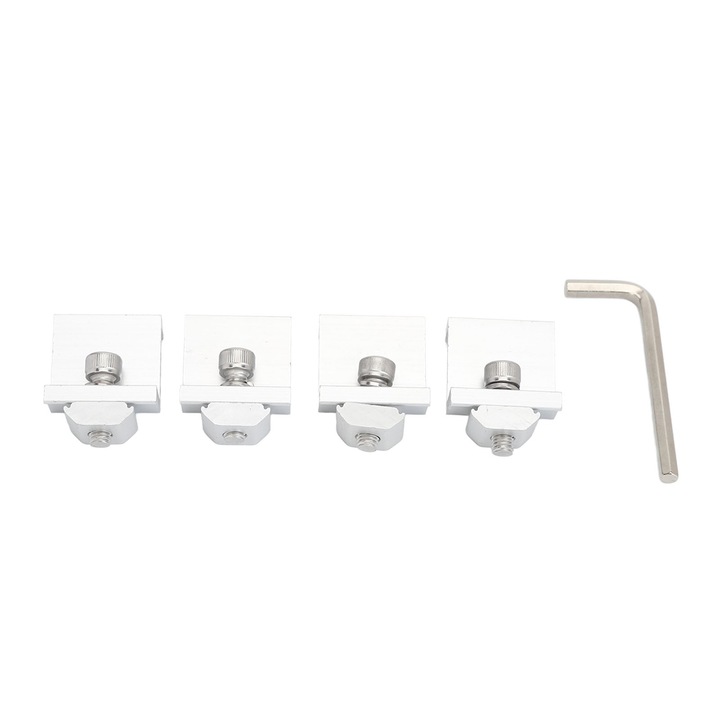 Clema de capat pentru panou solar, Enforose, 4 buc suport montare solar otel usoara rezistenta intemperii modul PV 35mm