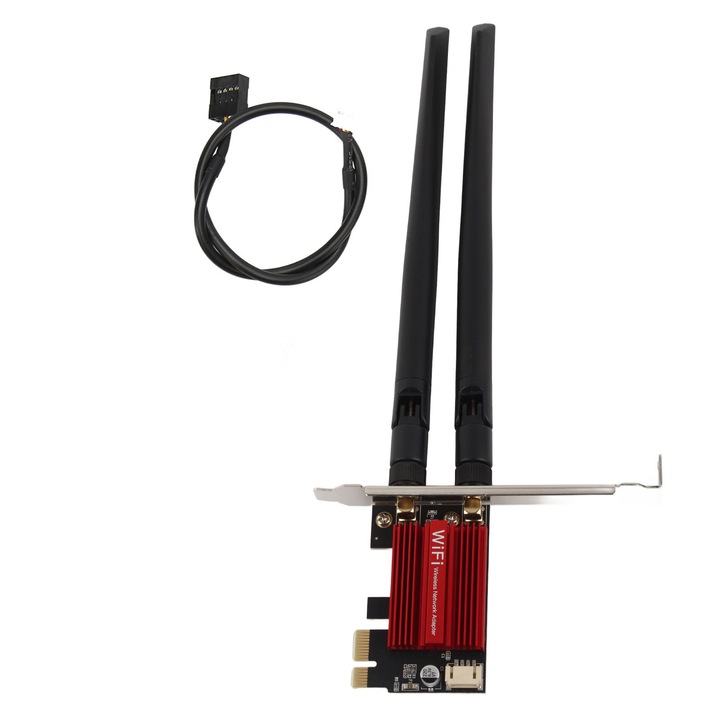 Мрежова карта, Tovbmup 7260AC Pro, Dual band, 1200Mbps, Bluetooth 4.0, PCIEx1, Multicolor