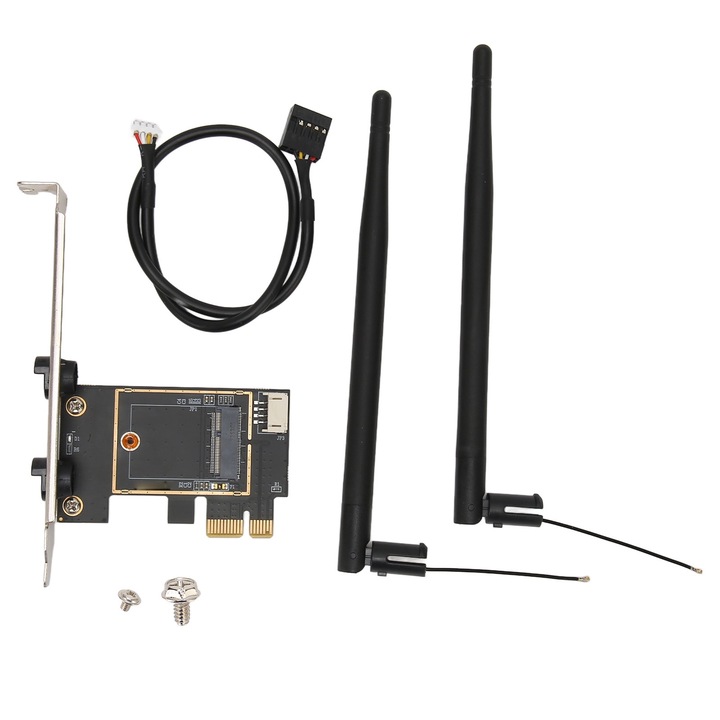 Мрежова карта Tovbmup, M.2 разширение към PCIe, стабилна връзка, 6dB, за десктоп