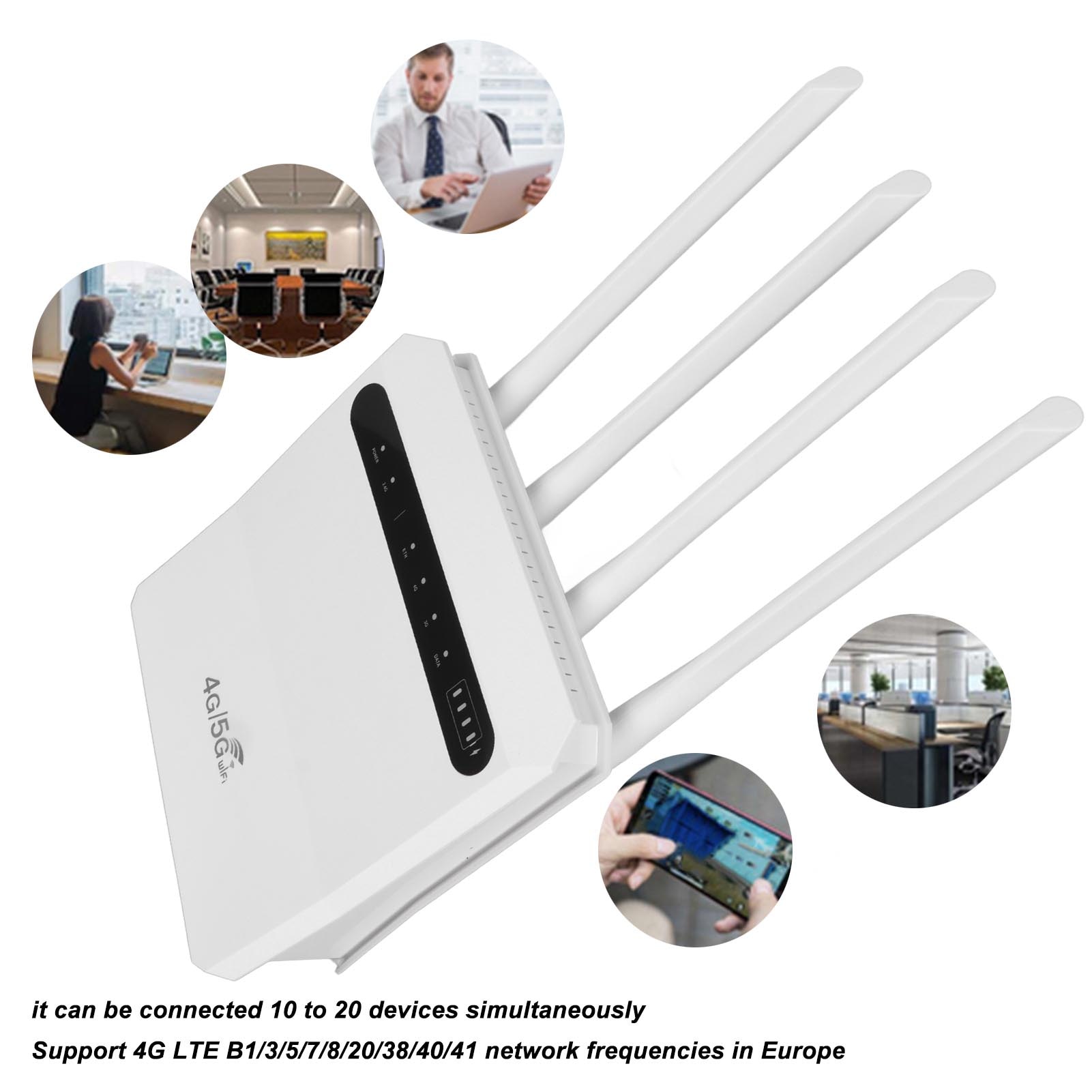 Toob Router Spec Tovbmup 4G WiFi router, 600Mbps, 4000mAh akkumulátor, 2.4G - eMAG.hu