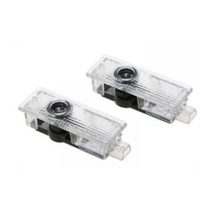 Set 2 lampadare proiectie logo compatibile BMW, lumina de atmosfera, multicolor