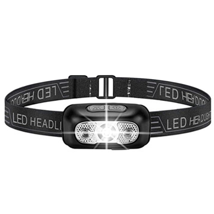 LED челник, Акумулаторен, водоустойчивост IPX4, регулируем ъгъл, 62x32 мм