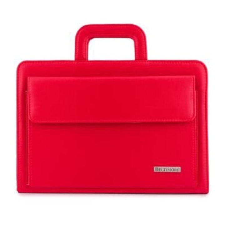 Servieta Beltimore I69, cu organizator, rosu, cu maner dublu