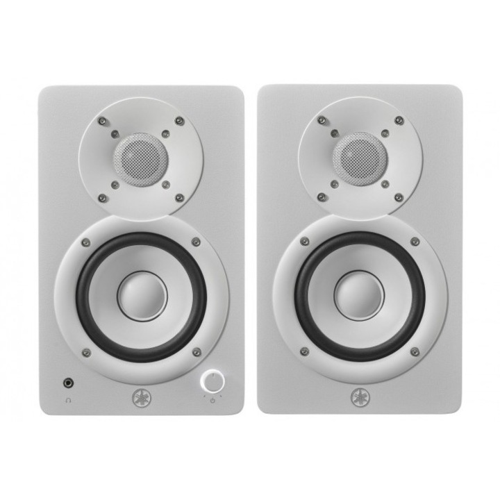 Set 2 boxe Yamaha HS4, 2x26W, bass reflex, alb, 150x240x213mm