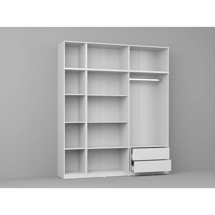 Carcasa Dulap, c10, Alb, Fara Usi, 205,4 cm