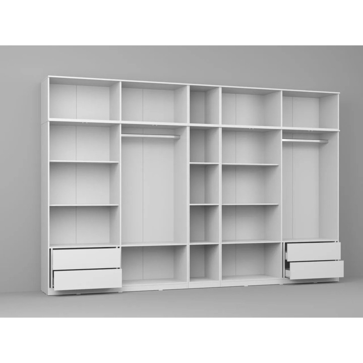 Carcasa Dulap, c20, Alb, Fara Usi, 369,8 cm