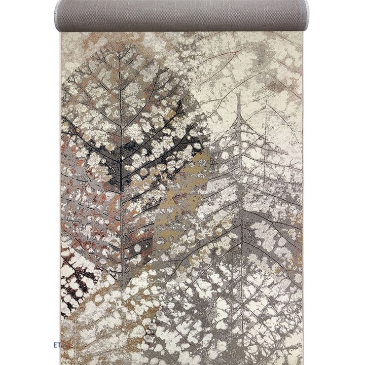 Килим Home Vista Anny 33001, Кремаво / Сиво, 95x600 см