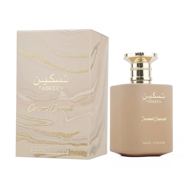Apa de Parfum Taskeen Caramel Cascade Oriental Collection Paris Corner, Unisex, 100 ml