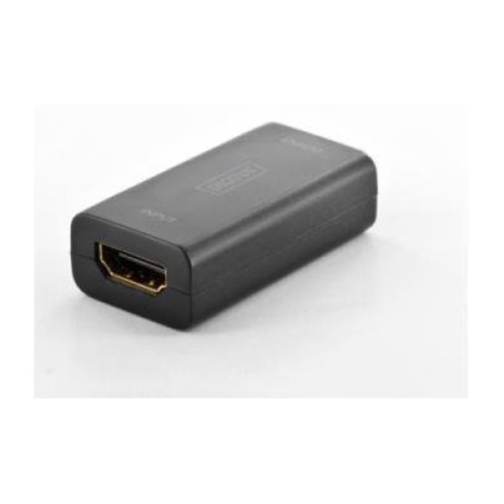 DIGITUS HDMI jelerősítő, 4K 30Hz UHD 3D, 30m, fekete