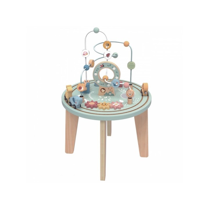 Дървена активна маса Tooky Toy, TH712N, 2 години +