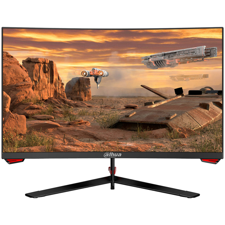 Монитор Gaming Dahua LM24-E230C VA, 23.6" Full HD, LED, Извит, 165Hz, DP1.2×1, HDMI 1.4×2, Audio out×1, 1ms(MPRT), Wide color