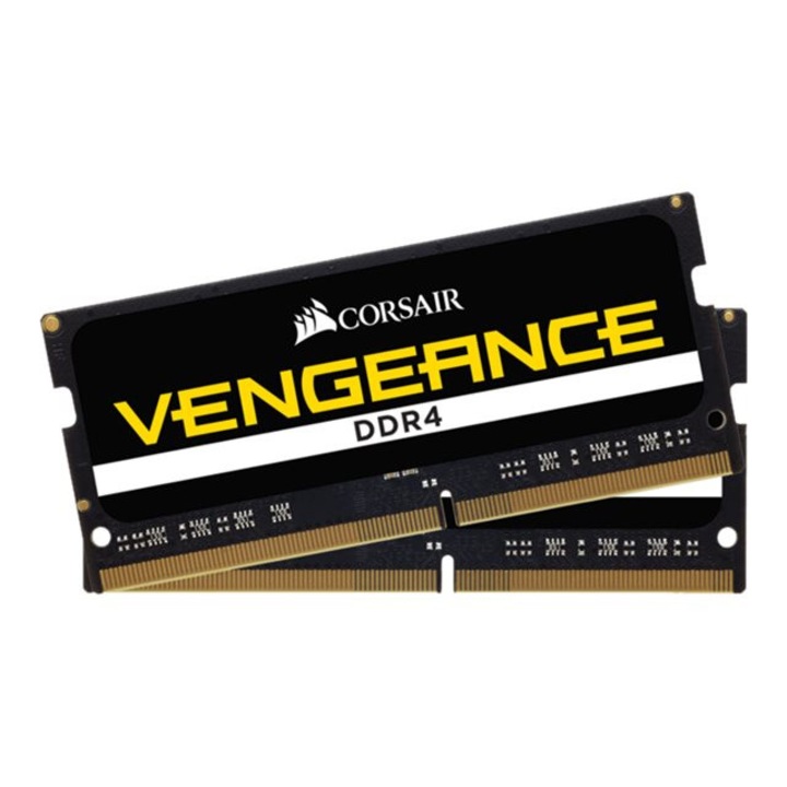 Памет за лаптоп Corsair DDR4 VENGEANCE Series Memory Kit 3200MT/s, 16GB (2 x 8GB) SODIMM 3200MHz, 22-22-22-53, 1.2V CMSX16GX4M2A3200C22
