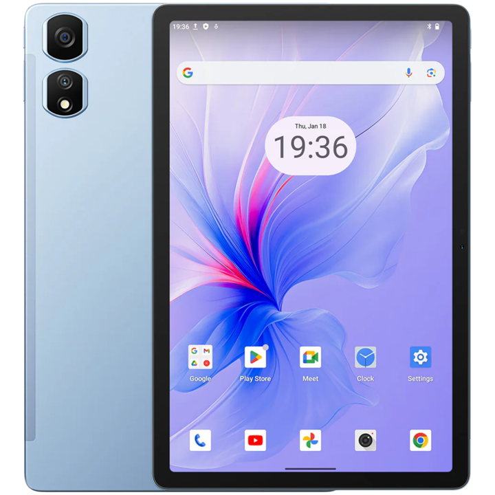 Таблет Blackview Tab 16 Pro 8/256GB, 11-inch FHD+ 1200x1920 IPS, Octa-core 2GHz, 8MP Front/13MP Back Camera, Battery 7700mAh, 18W wired charging, USB Type-C, Android 14, SD card slot, Blue BVTAB16PRO-BL