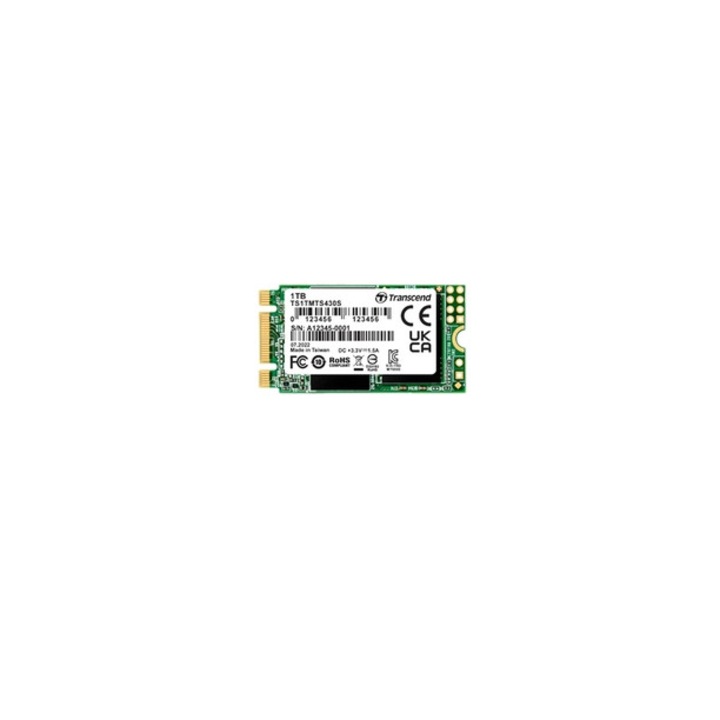 Solid-State Drive (SSD) Transcend 1TB, M.2 2242 SSD, SATA3 B+M Key, TLC TS1TMTS430S