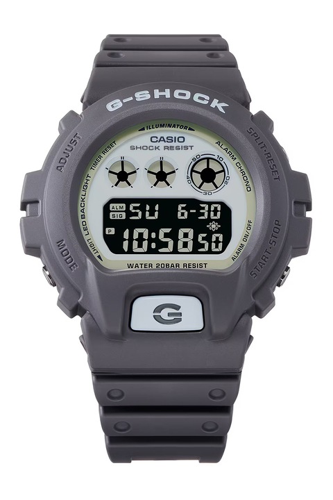 Casio, G-Shock digitális karóra foszforeszkáló kijelzővel, Sötétszürke