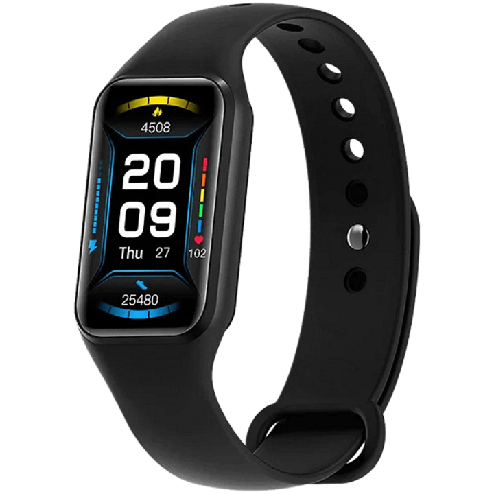 Blackview Okosóra, R1, 1,47 hüvelykes HD LCD 172x320, 24 órás SpO2-érzékelés + pulzusfigyelés, hívás- és SMS-értesítések, fekete