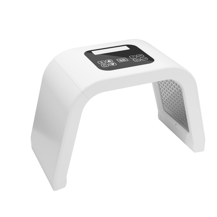 Masca faciala cu terapie LED CENYEDA cu Lumina LED in 7 Culori, Terapie Faciala, Rezistent la Apa IPX5, Dispozitiv Comercial pentru Salone, Alb, Eficienta Ridicata, Design Ergonomic