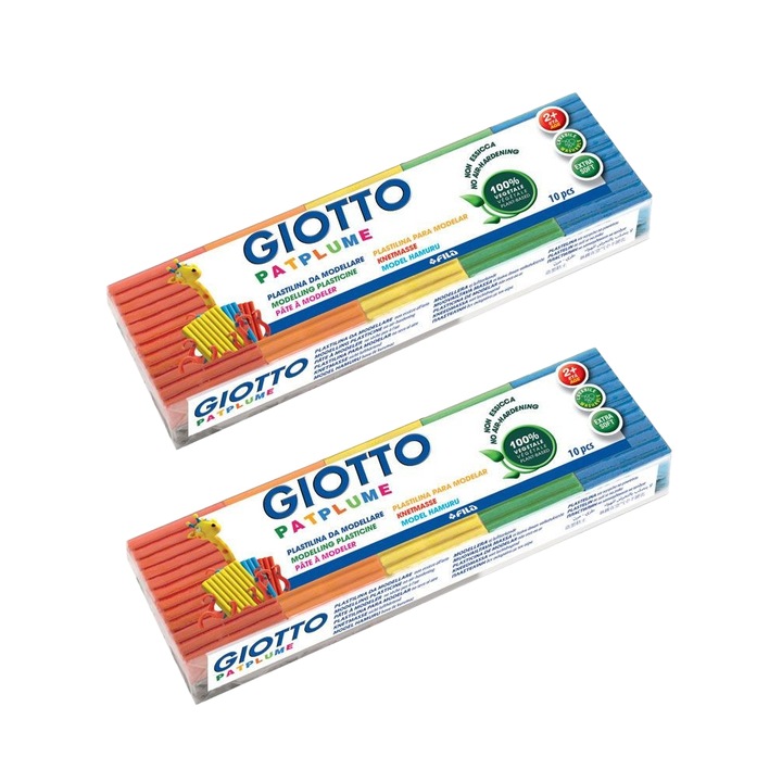 Plastilina Patplume Giotto, 2 Seturi