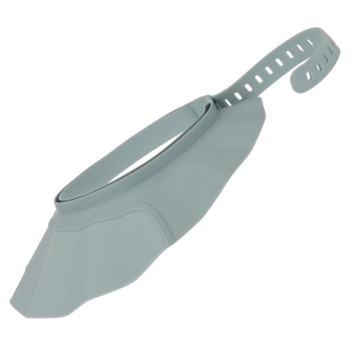 Palarie De Baie Pentru Copii, Zggzerg, Palarie Impotriva Samponului, Dimensiune ajustabilam, Durabil, Usor de curatat, De protectie la dus, baie, soare sau la tuns, Potrivit pentru circumferinta capului 36 cm+, TPE+PP, 24 x 24cm, Albastru