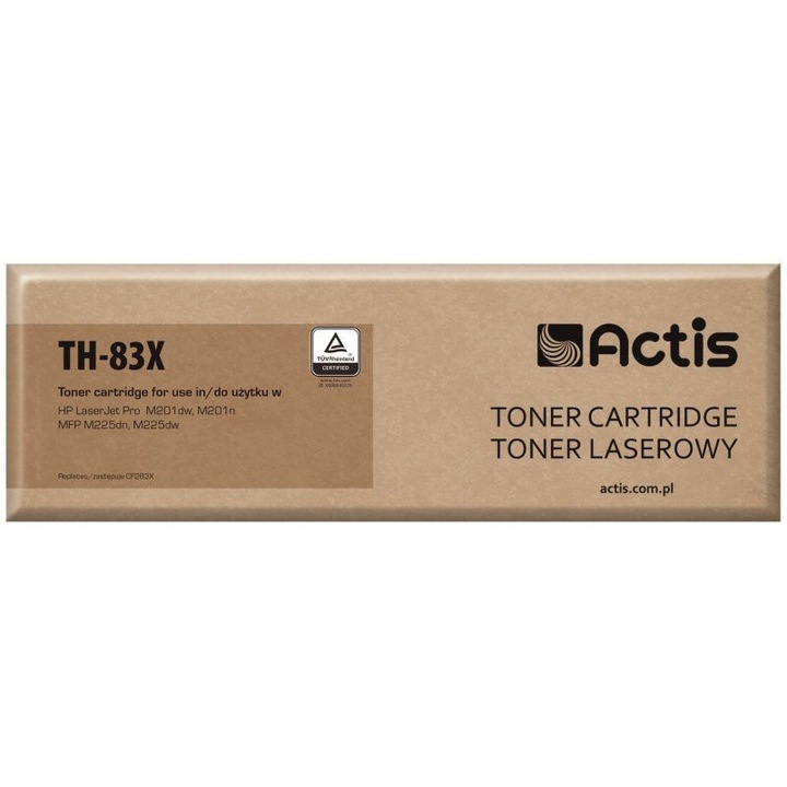 Тонер Actis TH-83X, HP съвместим, стандартен, 2200 стр., черен