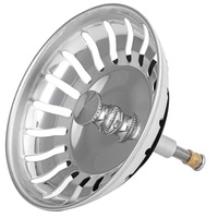 Sita Scurgere Pentru Chiuveta, Zggzerg, Cu suruburi de 50 mm, Pentru protectie anti infundare, Rezistent la coroziune, Anti rugina, Usor de instalat si curatat, Pentru bucatarie, Otel inoxidabil, 82mm, Argintiu