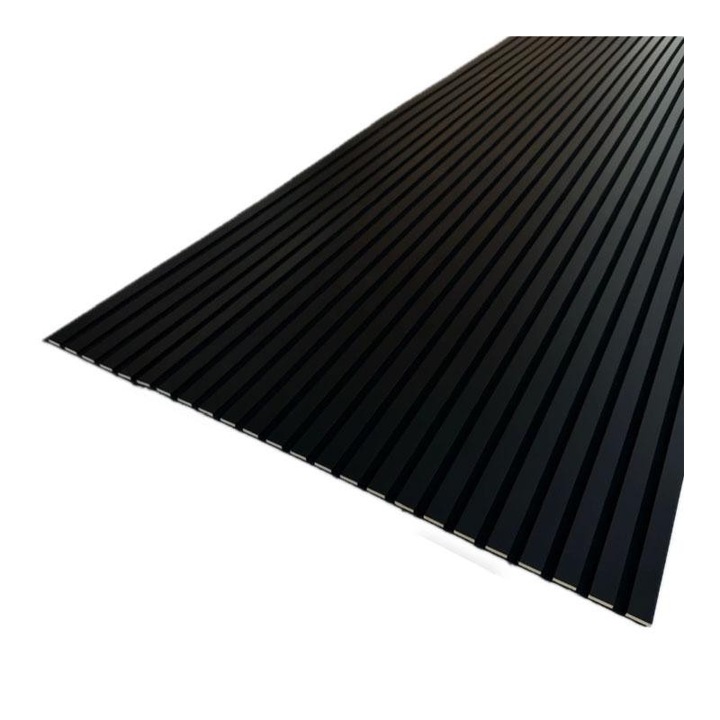 Dekoratív akusztikus panel, 100 x 275 cm, fekete
