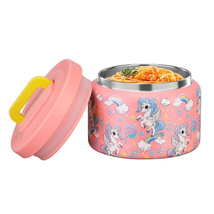 Sufertas termoizolant Tebnaild, dublu perete, etans, inox, 240ml, 10x7cm