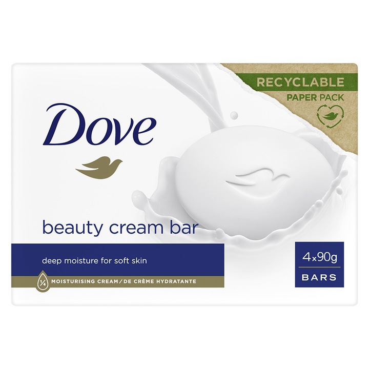 Крем сапун Dove Original, 4 броя х 90 гр