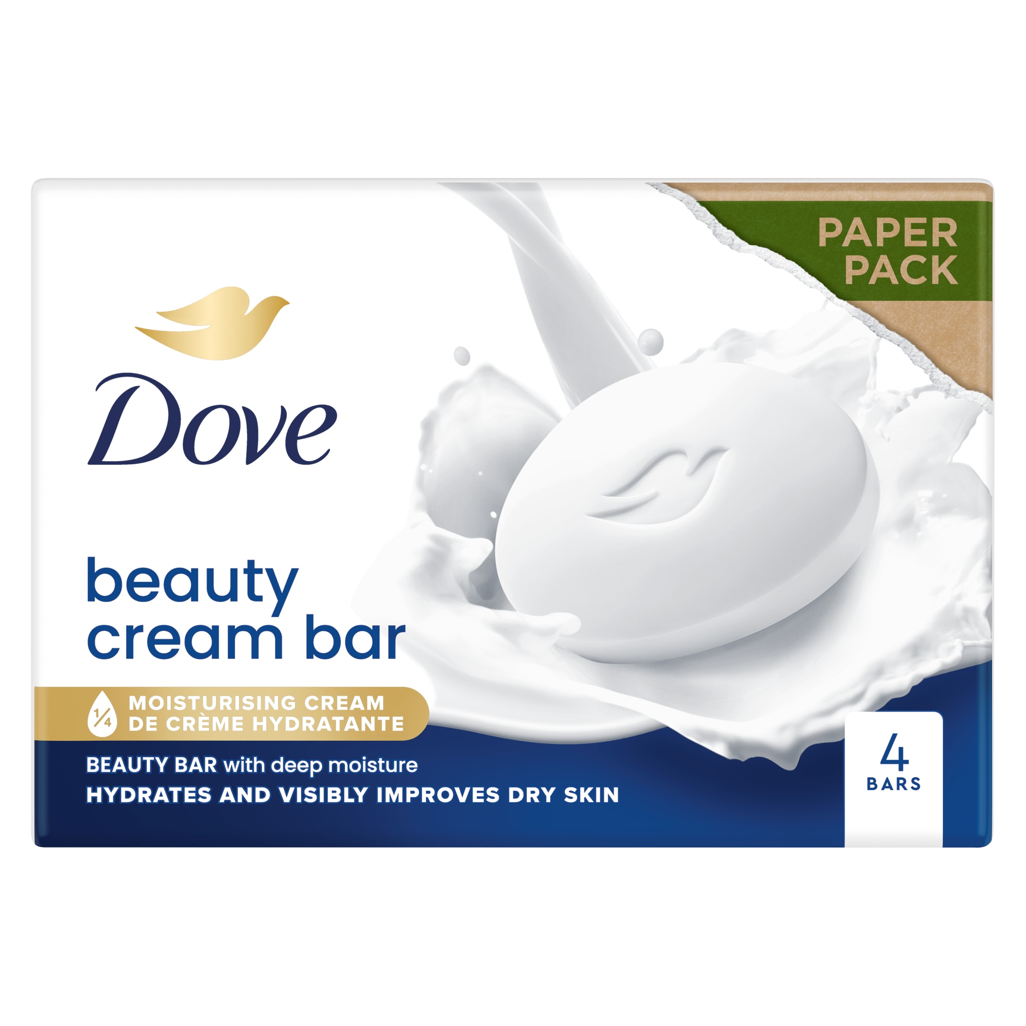 Sapun crema Dove Original, 4 bucati x 90 g