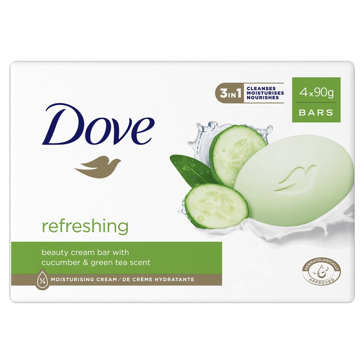 Крем сапун Dove Go Fresh Touch, 4 броя х 90 гр