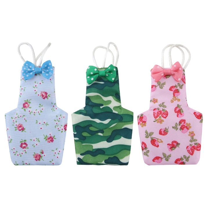 3 db-os pelenka készlet madaraknak, QttvbTna, poliészter, többszínű, M (11 x 7,5 cm)