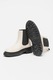 Love Moschino, Ghete Chelsea de piele cu perle aplicate, Negru stins/Alb murdar