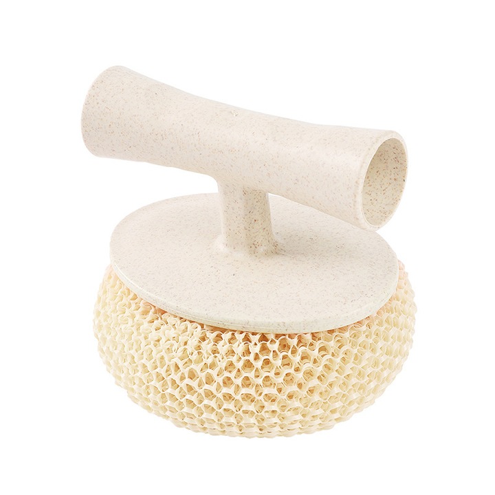 Perie de sarma reutilizabila pentru curatarea ustensilelor de bucatarie, set de doua