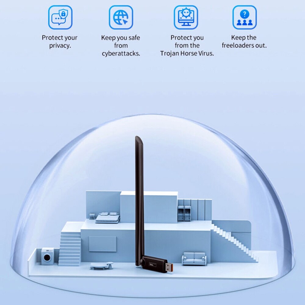 Router Wi-Fi, Viteza de Transmisie a Semnalului de 650Mbps, Privacy ...