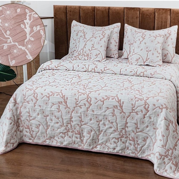 Set cuvertura, Casa de Vis, matlasata, 5 piese, in, 2 fete, 220 x 240 cm, IN-02