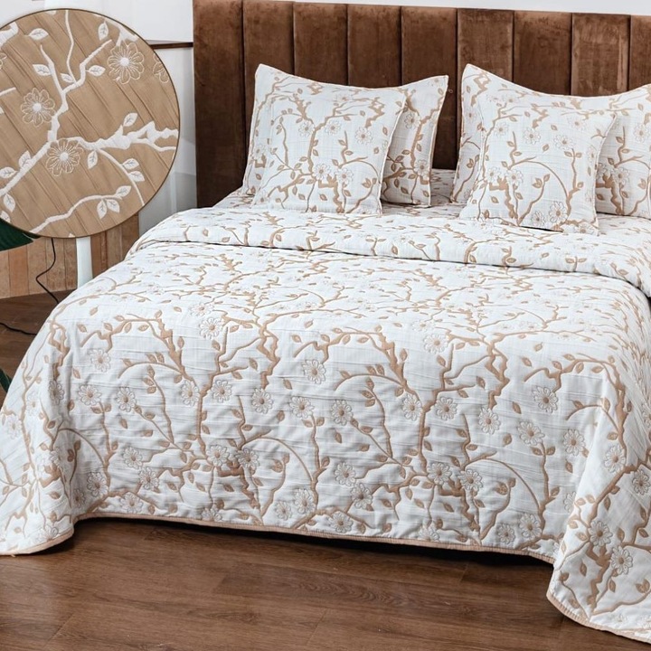 Set cuvertura, Casa de Vis, matlasata, 5 piese, in, 2 fete, 220 x 240 cm, IN-10