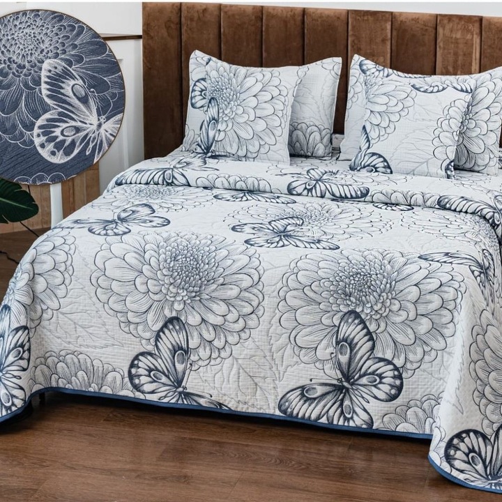 Set cuvertura, Casa de Vis, matlasata, 5 piese, in, 2 fete, 220 x 240 cm, IN-15