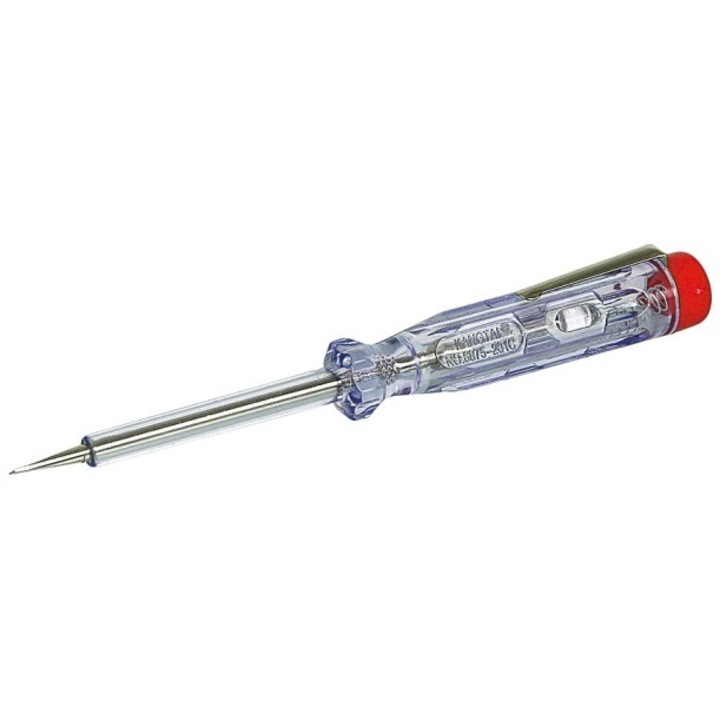 Tester de tensiune, FixPoint, 250V, 3.0 x 140 mm, Mov transparent