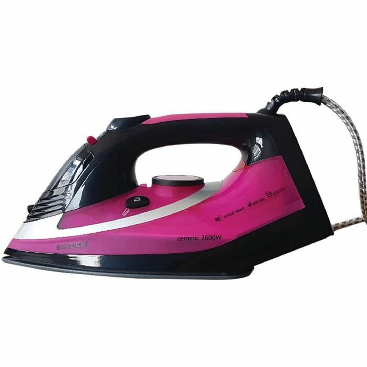 Fier de calcat Singer (STI-1740-CRBF) 2600W cu placa ceramica si flux continuu 35gr/min Violet